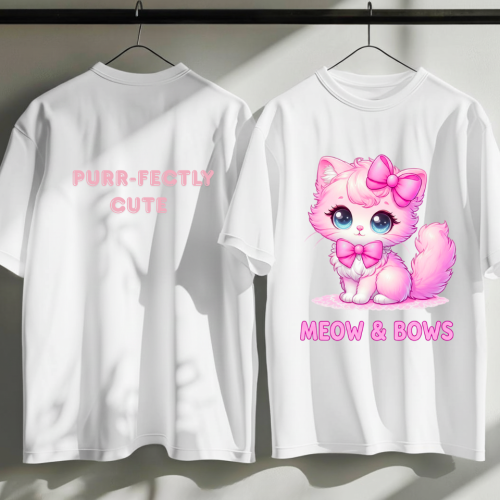 Meaow & Bows T shirt Design